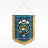 Douglas Modern Tartan Crest Wall Hanging Banner
