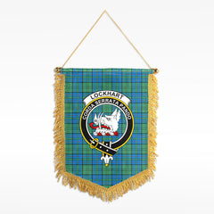 Lockhart Tartan Crest Wall Hanging Banner