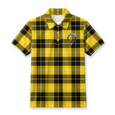 Barclay Dress Modern Tartan Crest Birdseye Mesh Polo Shirt