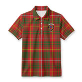 Bruce Modern Tartan Crest Birdseye Mesh Polo Shirt