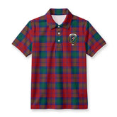 Byres Tartan Crest Birdseye Mesh Polo Shirt