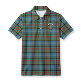 Caldwell Tartan Crest Birdseye Mesh Polo Shirt