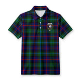 Campbell of Cawdor Modern Tartan Crest Birdseye Mesh Polo Shirt