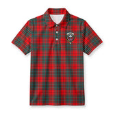 Cheyne Tartan Crest Birdseye Mesh Polo Shirt