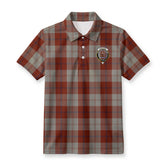 Davidson Dress Dancers Tartan Crest Birdseye Mesh Polo Shirt