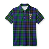 Donnachaidh Tartan Crest Birdseye Mesh Polo Shirt