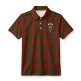 Drummond Clan Tartan Crest Birdseye Mesh Polo Shirt