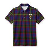 Durie Tartan Crest Birdseye Mesh Polo Shirt