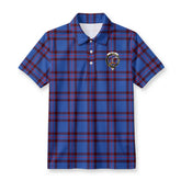 Elliot Modern Tartan Crest Birdseye Mesh Polo Shirt