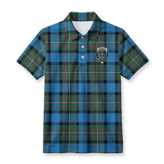 Fergusson Ancient Tartan Crest Birdseye Mesh Polo Shirt