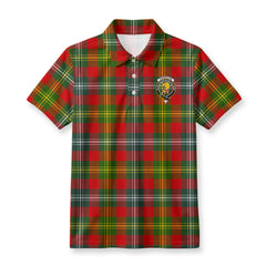 Forrester Tartan Crest Birdseye Mesh Polo Shirt