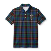 Fraser (of Lovat) Hunting Ancient Tartan Crest Birdseye Mesh Polo Shirt