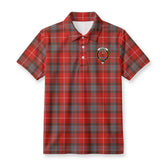 Fraser (of Lovat) Weathered Tartan Crest Birdseye Mesh Polo Shirt