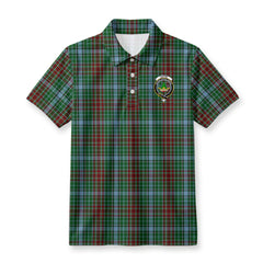 Gayre Tartan Crest Birdseye Mesh Polo Shirt