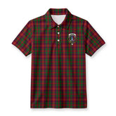 Geddes Tartan Crest Birdseye Mesh Polo Shirt