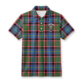 Glass Tartan Crest Birdseye Mesh Polo Shirt
