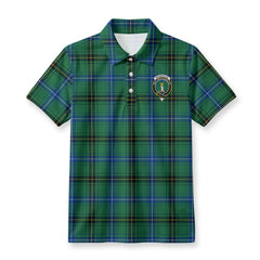 Henderson Ancient Tartan Crest Birdseye Mesh Polo Shirt