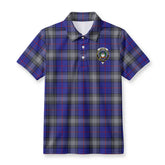 Kinnaird Tartan Crest Birdseye Mesh Polo Shirt