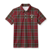 Lindsay Weathered Tartan Crest Birdseye Mesh Polo Shirt
