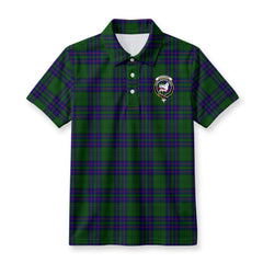 Lockhart Modern Tartan Crest Birdseye Mesh Polo Shirt