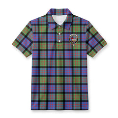 MacDonald Ancient Tartan Crest Birdseye Mesh Polo Shirt