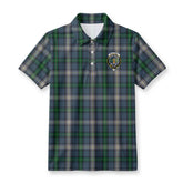MacDowall Tartan Crest Birdseye Mesh Polo Shirt