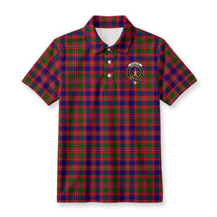 MacIntyre Modern Tartan Crest Birdseye Mesh Polo Shirt