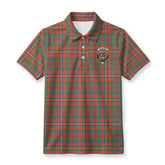 MacKinnon Ancient Tartan Crest Birdseye Mesh Polo Shirt