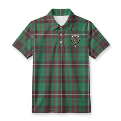 MacKinnon Hunting Ancient Tartan Crest Birdseye Mesh Polo Shirt
