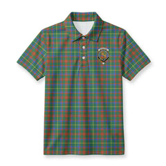 MacKintosh Hunting Ancient Tartan Crest Birdseye Mesh Polo Shirt