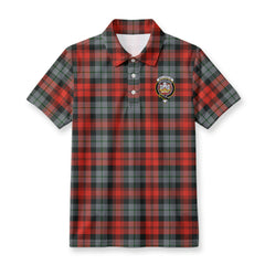 MacLachlan Weathered Tartan Crest Birdseye Mesh Polo Shirt