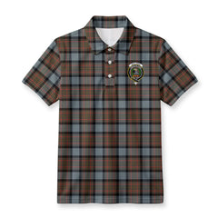 MacLaren Weathered Tartan Crest Birdseye Mesh Polo Shirt