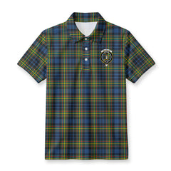 MacLellan Ancient Tartan Crest Birdseye Mesh Polo Shirt