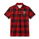 MacLeod of Raasay Tartan Crest Birdseye Mesh Polo Shirt