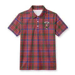 MacRae Ancient Tartan Crest Birdseye Mesh Polo Shirt