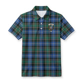 MacRae Hunting Ancient Tartan Crest Birdseye Mesh Polo Shirt