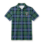 Malcolm Ancient Tartan Crest Birdseye Mesh Polo Shirt