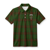 Maxwell Hunting Tartan Crest Birdseye Mesh Polo Shirt