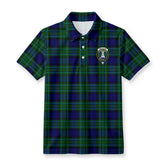 McCallum Modern Tartan Crest Birdseye Mesh Polo Shirt