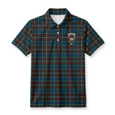 McConnell Tartan Crest Birdseye Mesh Polo Shirt