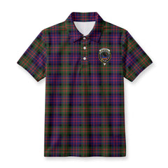 McDonnell of Glengarry Modern Tartan Crest Birdseye Mesh Polo Shirt