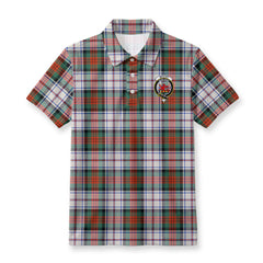 McDuff Dress Ancient Tartan Crest Birdseye Mesh Polo Shirt