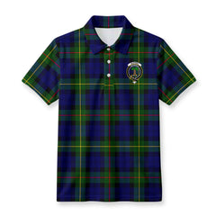 McEwan Modern Tartan Crest Birdseye Mesh Polo Shirt