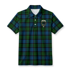 McKie Tartan Crest Birdseye Mesh Polo Shirt