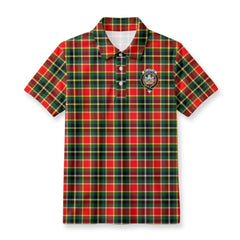 McLachlan Hunting Modern Tartan Crest Birdseye Mesh Polo Shirt