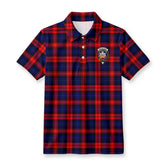 McLachlan Modern Tartan Crest Birdseye Mesh Polo Shirt