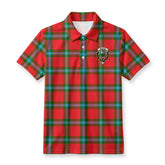 McLaine of Loch Buie Tartan Crest Birdseye Mesh Polo Shirt