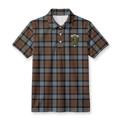 McLaren Weathered Tartan Crest Birdseye Mesh Polo Shirt