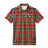McLean of Duart Modern Tartan Crest Birdseye Mesh Polo Shirt