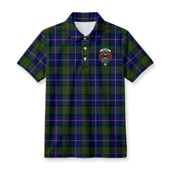 McLeod of Harris Modern Tartan Crest Birdseye Mesh Polo Shirt